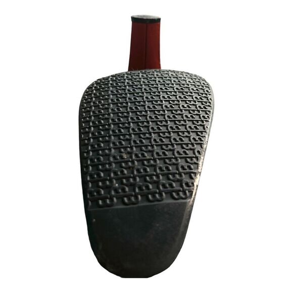 Red leather laser cut lace high boots 4”heel 6.5 Bellini fabulous color sexy - Picture 13 of 13